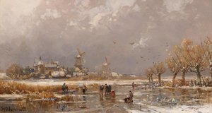 Piaceri invernali sul ghiaccio da Adolf Stademann